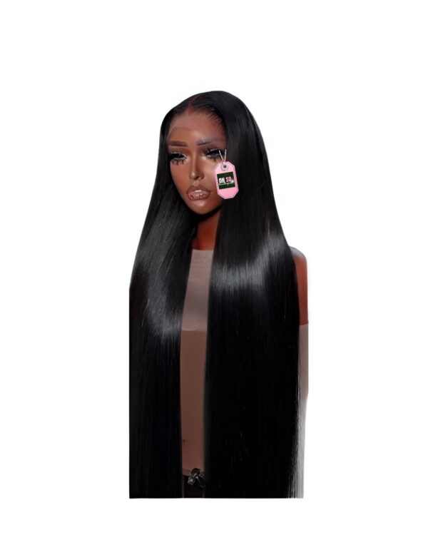 30 Inch Human Hair Pre-Plucked Lace Front Wig w/ Baby Hair