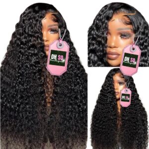 30 Inch Deep Wave Human Hair Pre-Plucked Lace Front Wig w/ Baby Hair